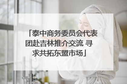 泰中商务委员会代表团赴吉林推介交流 寻求共拓东盟市场